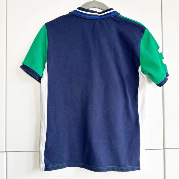 Polo Ralph Lauren Ocean Challenge Polo Big Pony Kids Medium 10-12 Green Blue - Picture 5 of 8